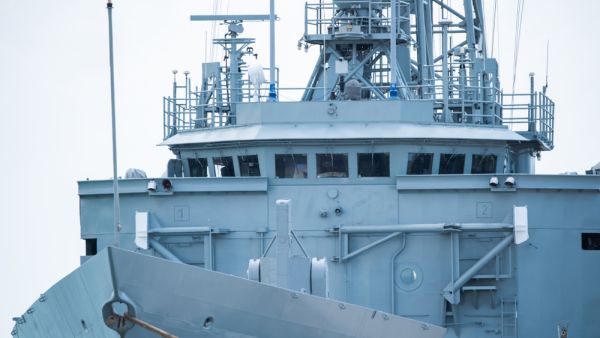 military ship or war ship sailing at sea during a deployment. (Shutterstock/ File Photo)