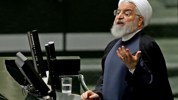 Iran's President Hassan Rouhani addresses parliament in the capital Tehran on September 3, 2019. (AFP/ File Photo)