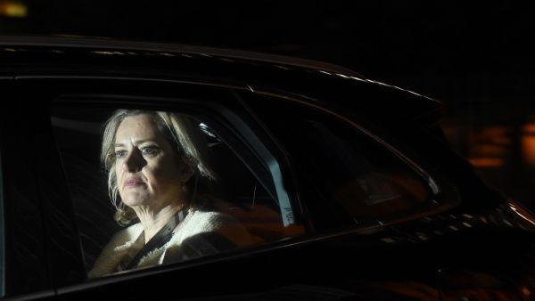 Britain's Work and Pensions Secretary and Women's minister Amber Rudd leaves the Houses of Parliament  (AFP)