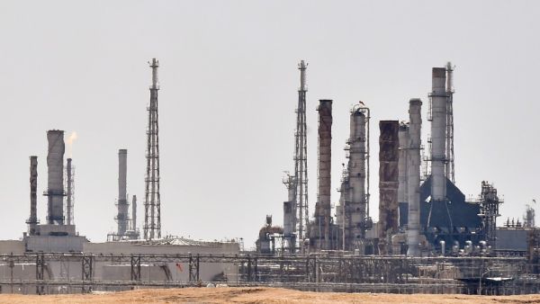 Aramco oil facility near al-Khurj area, just south of the Saudi capital Riyadh (AFP)