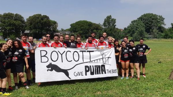 From basketball to football to rugby, popular sports teams stand with Palestinian athletes calling to #BoycottPuma. (Twitter/ @PACBI)