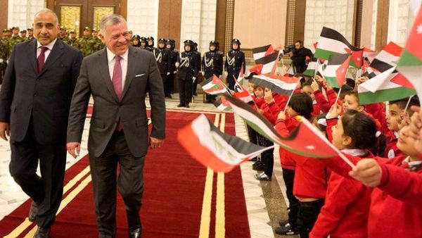 Jordan's King Abdullah meets with Iraq's President Barham Saleh (Twitter)