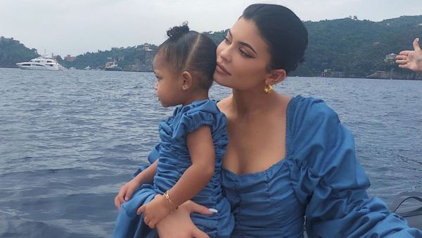 Stormi was wrapped in her mother's arms 