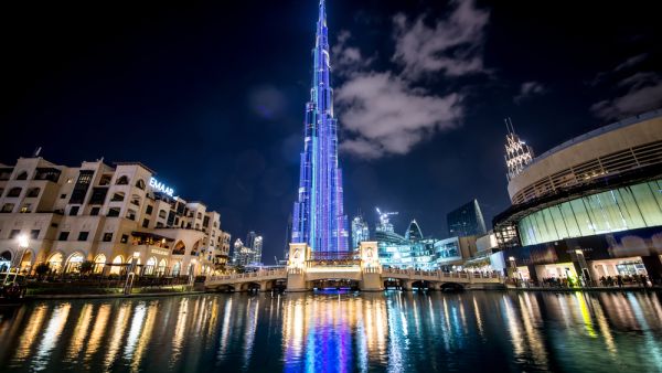 Burj Khalifa skyscraper in the night. (Shutterstock/ File Photo)