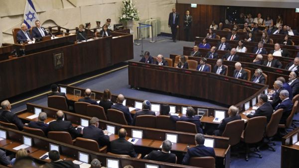 Israel's parliament was sworn in today without a new government formed as a deadlocked general election left Netanyahu scrambling to find a path to extend his long tenure in power. MENAHEM KAHANA / AFP