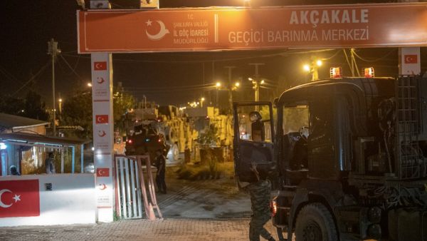 Turkish army soldiers drive towards the border with Syria near Akcakale in Sanliurfa province on October 8, 2019. Turkey said on October 8, 2019, it was ready for an offensive into northern Syria, while President Donald Trump insisted the United States had not abandoned its Kurdish allies who would be targeted in the assault. (AFP/ File Photo)