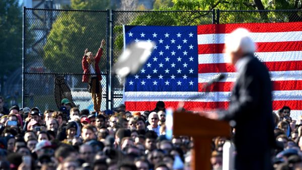 2020 Democratic presidential hopeful US Senator Bernie Sanders (D-VT) speaks to supporters during a campaign rally on October 19, 2019 in New York City. Johannes EISELE / AFP 