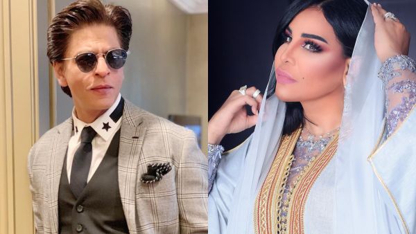 A video for Emarati songstress Ahlam standing opposite to Bollywood legand Shahrukh Khan Source ahlamalshamsi iamsrk Instagram