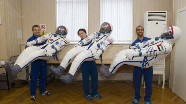 The UAE's first astronaut Hazzaa AlMansoori will land back on the earth at 2.59pm. (Twitter/ @Space_Station)