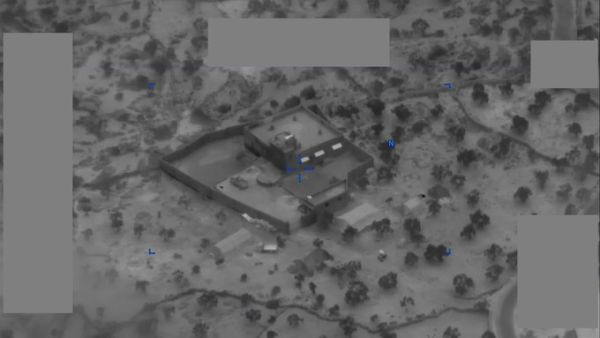 "Here we see the object of the assault-the compound where Baghdadi was hiding. As I noted earlier, this isolated compound was in Idlib province in Northwest Syria" - Gen Frank McKenzie CDR USCENTCOM. (Twitter/ @CENTCOM)