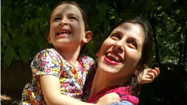 Nazanin Zaghari-Ratcliffe was reunited with her daughter Gabriella during a temporary release from prison. (AFP/ File Photo)
