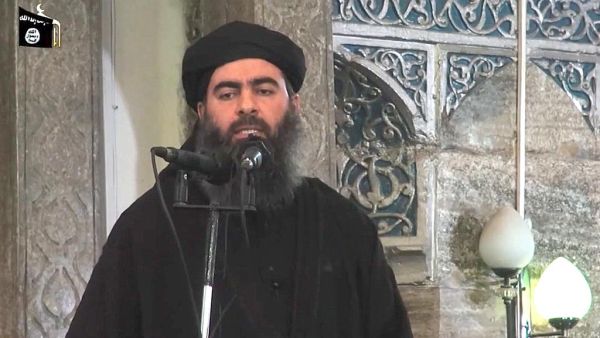 An image grab taken from an ISIL propaganda video released shows Abu Bakr Al Baghdadi, adressing Muslim worshippers at a mosque in Mosul. Baghdadi. (AFP)