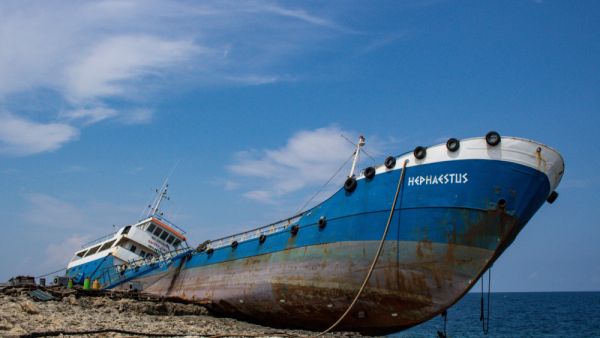 An abandoned ship on the shore in St Paul's bay, Malta.  (Shutterstock/ File Photo)
