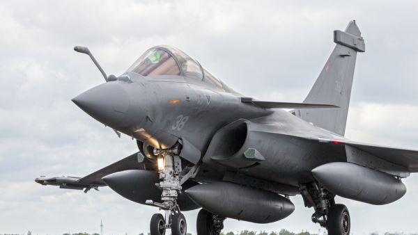 French Air Force Dassault Rafale during the NATO Tiger Meet at Schleswig-Jagel airbase. (Shutterstock/ File Photo)