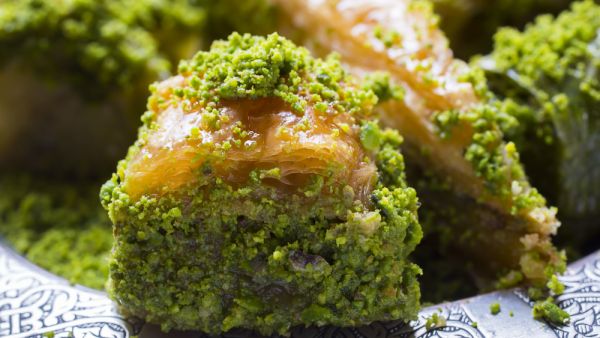 Turkish dessert baklava with pistachio (Shutterstock)	