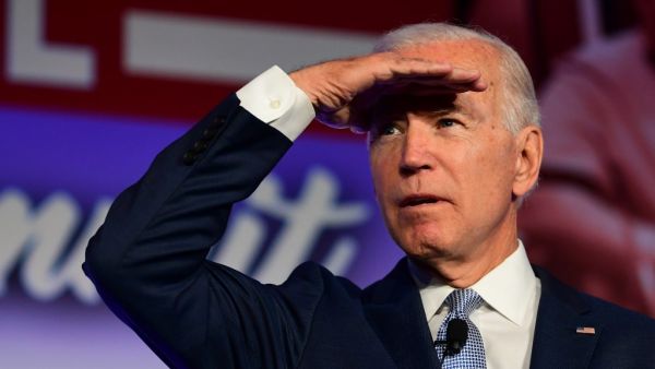 Democratic Presidential hopeful Joe Biden looks on during the SEIU Unions for All Summit in Los Angeles, California on October 4, 2019. Frederic J. BROWN / AFP