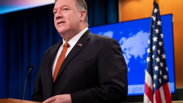 US Secretary of State Mike Pompeo holds a press conference at the State Department in Washington, DC, November 26, 2019. SAUL LOEB / AFP