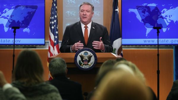 U.S. Secretary of State Mike Pompeo speaks to the media in the briefing room at the State Department, on November 26, 2019 in Washington, DC. (AFP/ File Photo)