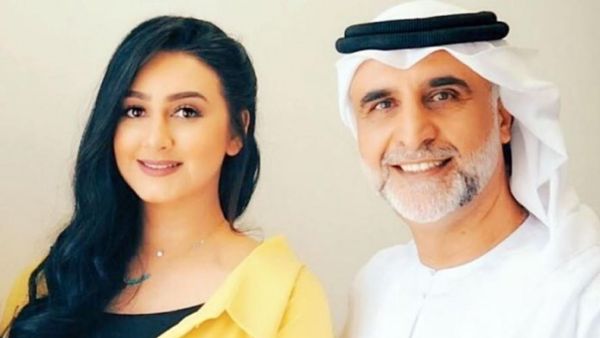 الممثلة هيفاء حسين وزوجها الدكتور حبيب غلوم 