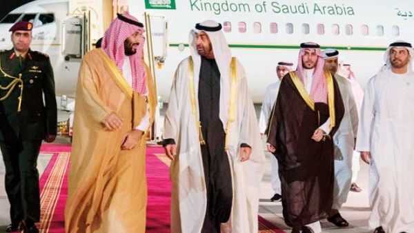 Saudi Arabia’s Crown Prince Mohammad bin Salman  make an official visit to the United Arab Emirates (Twitter)