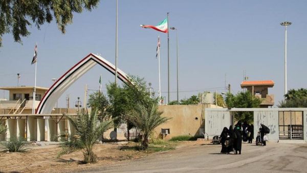 A picture taken on October 2, 2019, shows the Khosravi border crossing between Iraq and Iran. (AFP/ File)