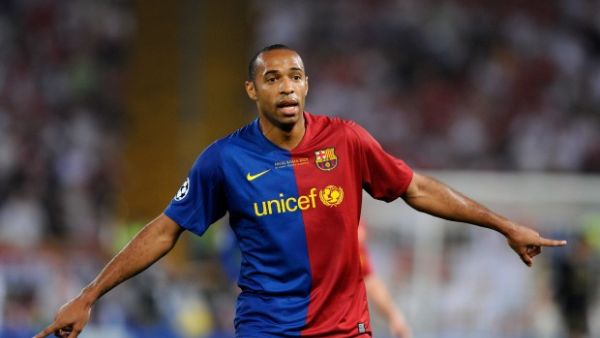 صورة أرشيفية لهنري بقميص برشلونة