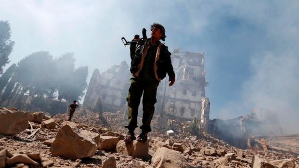 Houthi militants in Yemen. (AFP)