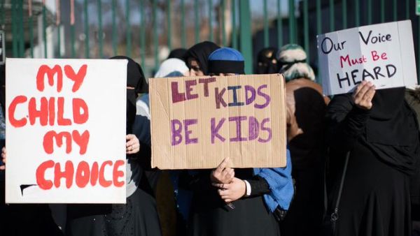 Parents permanently banned from protesting LGBT lessons outside Birmingham school (Twitter)