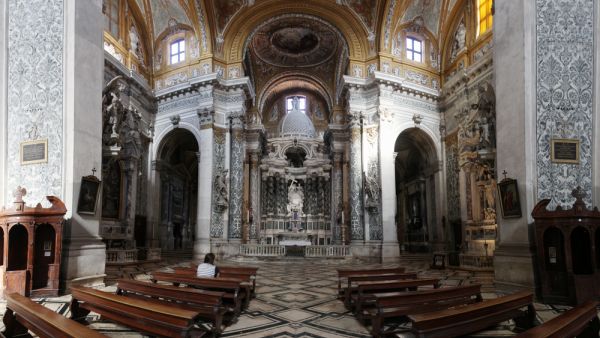 Impressive baroque interior of old venecian church of Santa Maria Assunta known also as "I Gesuiti". (Shutterstock/ File Photo)