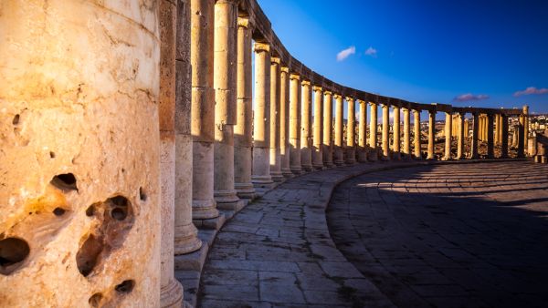 Columns in Ancient Ruins in the ancient city of Jerash (Shutterstock)	