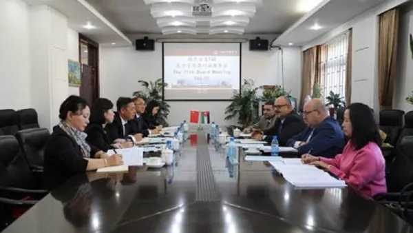 President of Shenyang Normal University Receives Abu-Ghazaleh