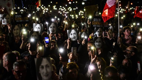 Malta's Prime Minister Joseph Muscat came under increasing pressure to resign on November 29 as protesters cried foul over the latest twist in the case of slain journalist Daphne Caruana Galizia. STRINGER / AFP