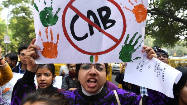 Demonstrators shout slogans to protest against the government's Citizenship Amendment Bill (CAB) in New Delhi on December 10, 2019.  (AFP/ File Photo)