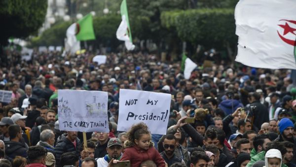 Algerian protesters take part in an anti-government demonstration in the capital Algiers on December 13, 2019 during the presidential election. (AFP/ File Photo)