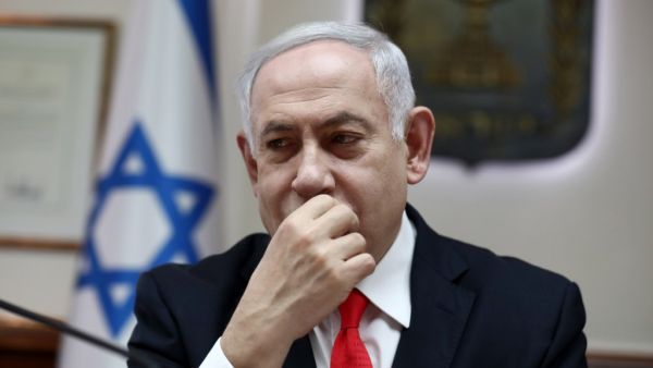 Israeli Prime Minister Benjamin Netanyahu chairs the weekly cabinet meeting at his Jerusalem office on December 15, 2019. GALI TIBBON / POOL / AFP