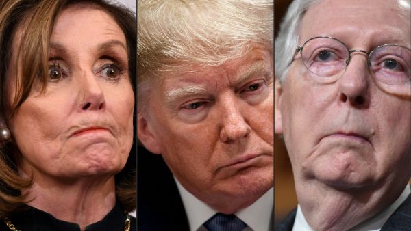 US Speaker of the House Nancy Pelosi at a press conference after the House passed Resolution 755, Articles of Impeachment Against President Donald J. Trump, at the US Capitol in Washington, DC, on December 18, 2019. (AFP)
