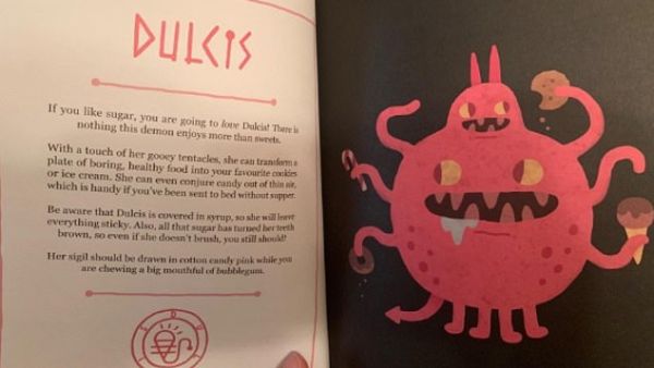 One of the demons in the book can help children by turning their boring dinner into a plate of cookies. (Amazon) One of the demons in the book can help children by turning their boring dinner into a plate of cookies. (Amazon)