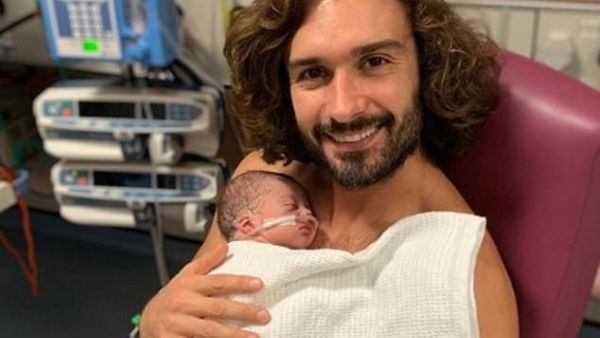New arrival: Joe and wife Rosie welcomed their second child into the world on Saturday, three weeks before the newborn's due date (Instagram)