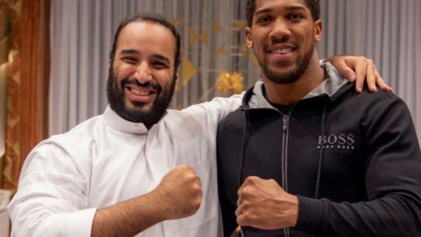 Joshua met MbS after the Riyadh bout [Twitter]