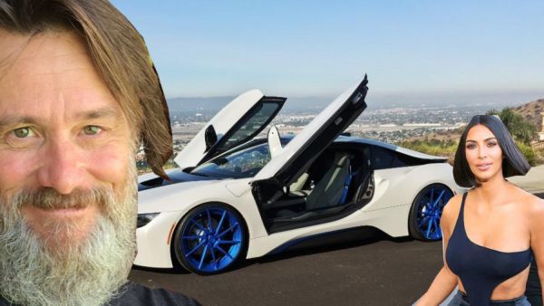 جيم كيري وكيم داردشيان وسيارة فخمة