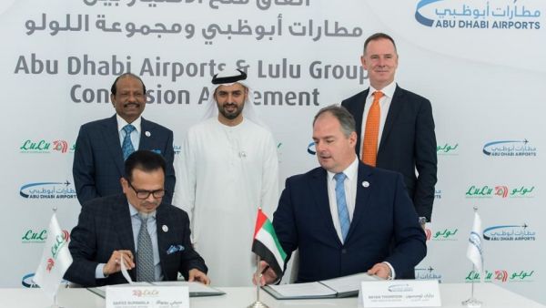 During the event Abu Dhabi Airports Awards Retail Spaces at Midfield Terminal to Lulu Group