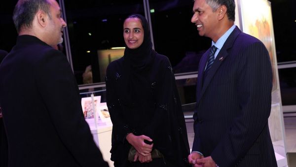 خلال الحدث يعدّ العمل الفني الفريد من نوعه عالميًا في مؤسسة قطر آخر إبداعات الفنان الراحل مقبول فداء حسين