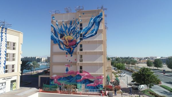 Artwork on the luxurious property to reflect a combination of contemporary and modern designs