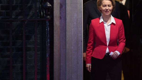 European Commission President Ursula von der Leyen leaves 10 Downing Street in central London on January 8, 2020, after meeting with Britain's Prime Minister. The EU's top official on Wednesday predicted "tough talks" with Britain on the sides' future relations after Brexit enters force after years of delays at the end of the month. "There will be tough talks ahead and each side will do what is best for them," European Council president Ursula von der Leyen said ahead of her first official meeting with Prim