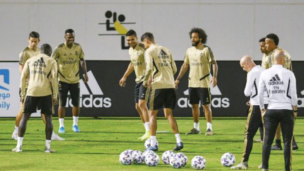 جانب من تدريبات ريال مدريد