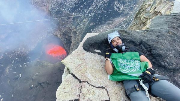 Al-Shibani journeyed to the Masaya lake of molten lava in Nicaragua. (Supplied)