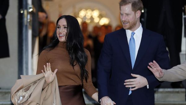 Harry and Meghan travelled direct to today's engagement from a private visit to The Hubb