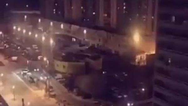 The notorious block of apartments in the Pissevin district of Nimes where repeated machine-gun fire was heard in a suspected gang feud. (Twitter)