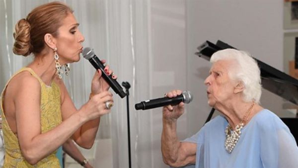 سيلين ديون ووالدتها