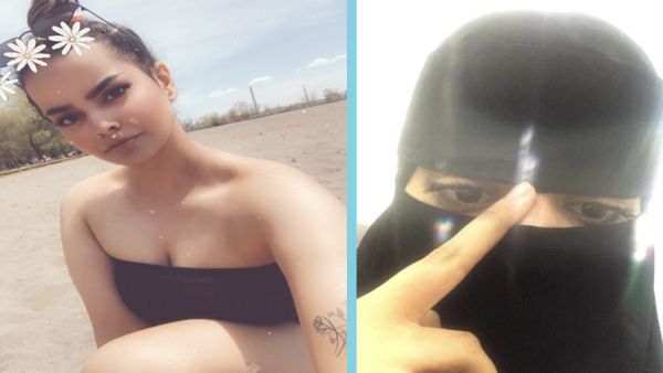 النقاب والمايوه